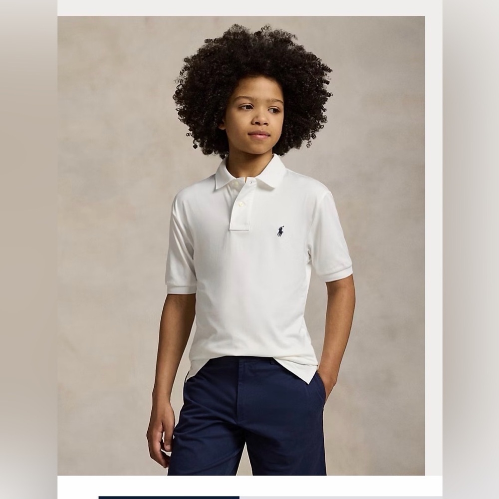 Polo by Ralph Lauren Performance Jersey Polo Shirt Size 5